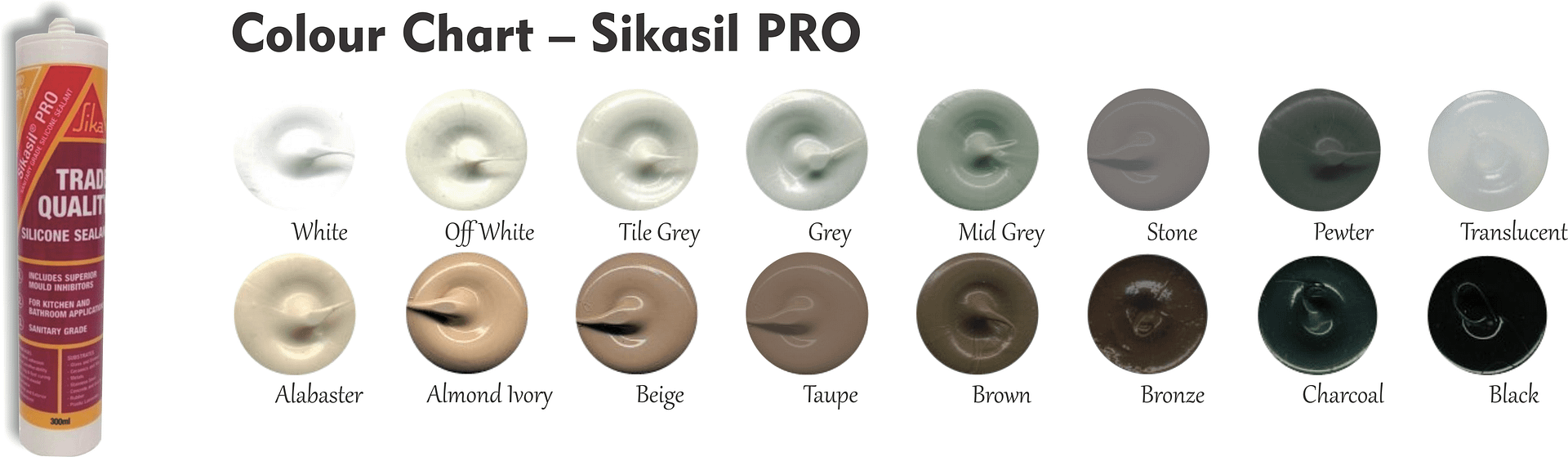 Colour Chart – Sikasil PRO 