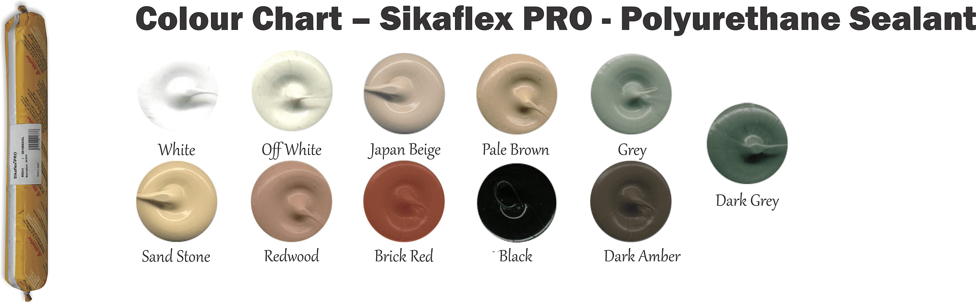 Colour Chart – Sikaflex PRO – Polyurethane Sealant 